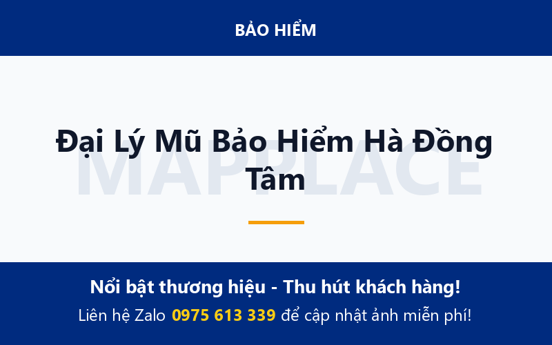 Đại Lý Mũ Bảo Hiểm Hà Đồng Tâm