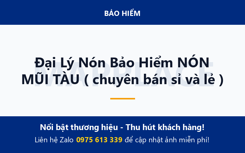 Đại Lý Nón Bảo Hiểm NÓN MŨI TÀU ( chuyên bán sỉ và lẻ )