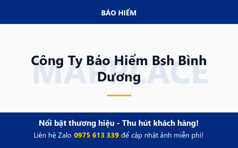 Công Ty Bảo Hiểm Bsh Bình Dương