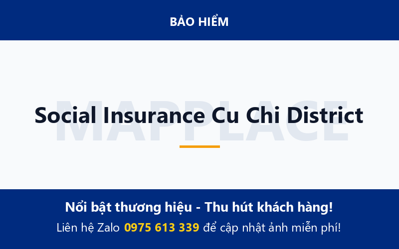 Social Insurance Cu Chi District
