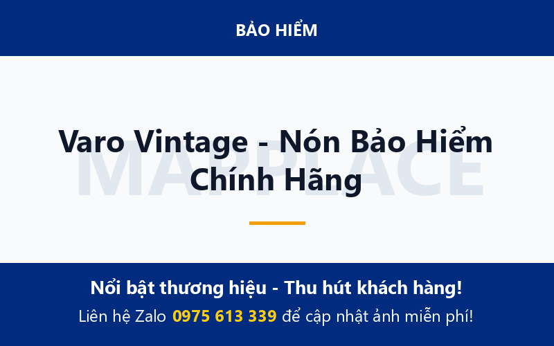 Varo Vintage - Nón Bảo Hiểm Chính Hãng