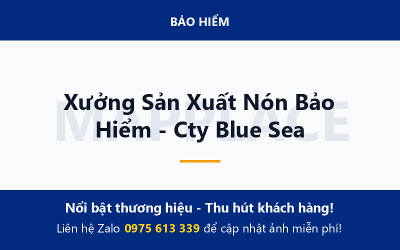 Xưởng Sản Xuất Nón Bảo Hiểm - Cty Blue Sea