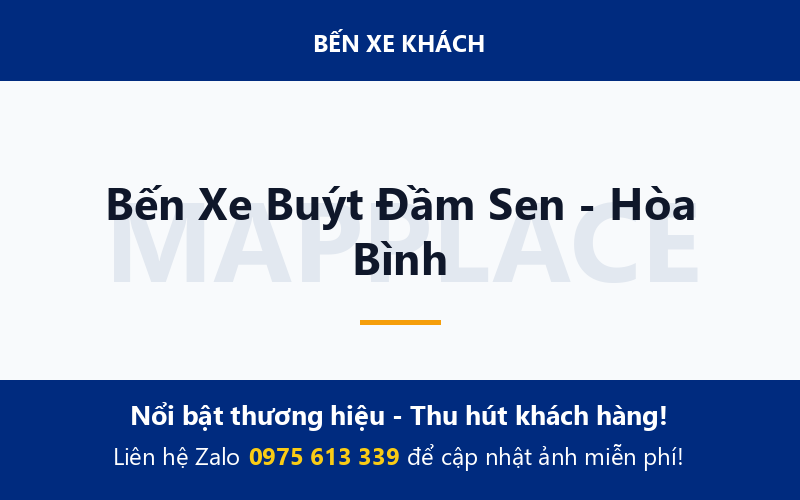 Bến Xe Buýt Đầm Sen - Hòa Bình