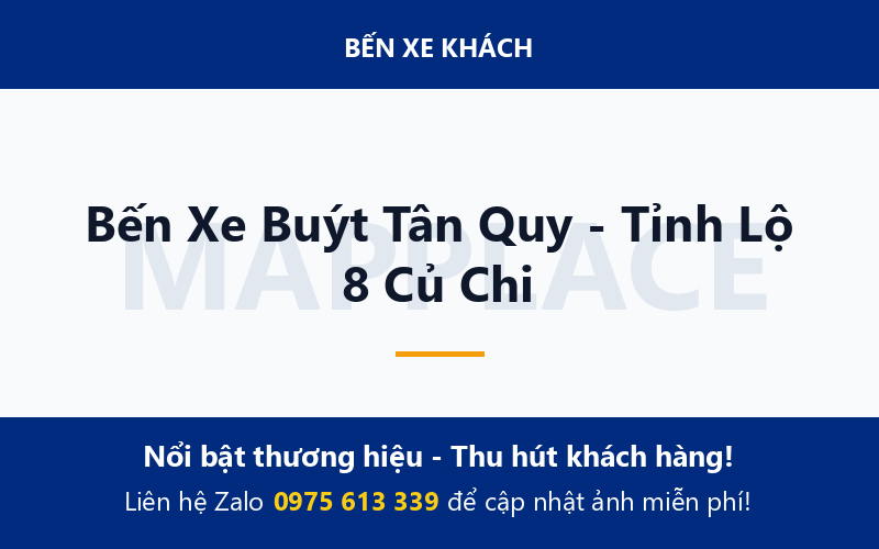 Bến Xe Buýt Tân Quy - Tỉnh Lộ 8 Củ Chi