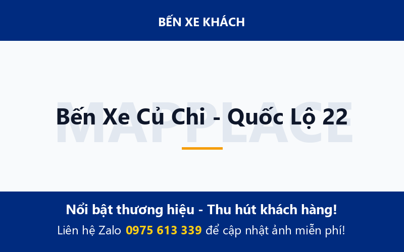 Bến Xe Củ Chi - Quốc Lộ 22
