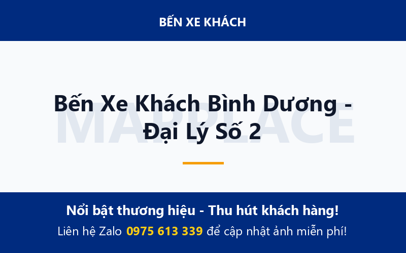 Bến Xe Khách Bình Dương - Đại Lý Số 2