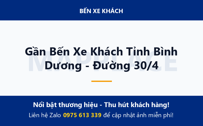 Gần Bến Xe Khách Tỉnh Bình Dương - Đường 30/4