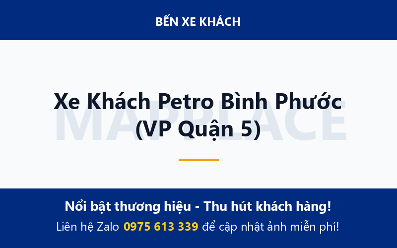 Xe Khách Petro Bình Phước (VP Quận 5)