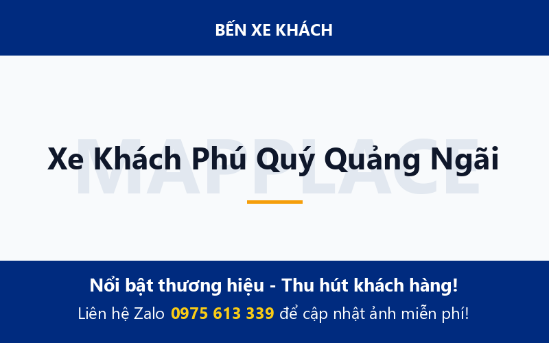 Xe Khách Phú Quý Quảng Ngãi