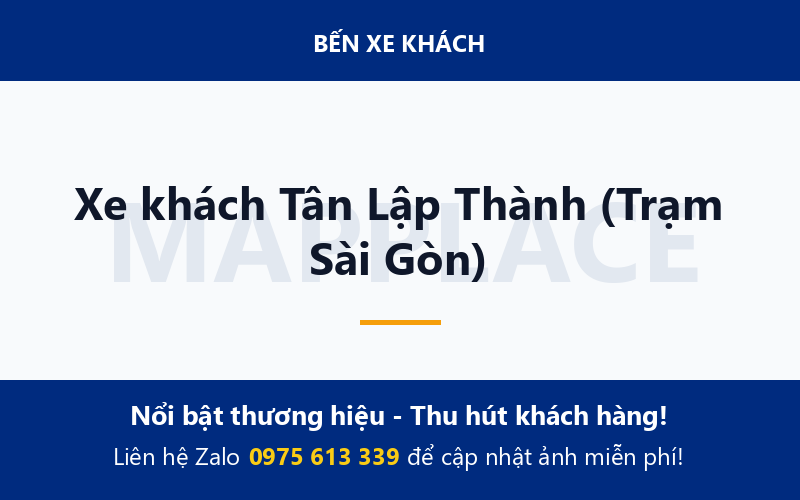 Xe khách Tân Lập Thành (Trạm Sài Gòn)