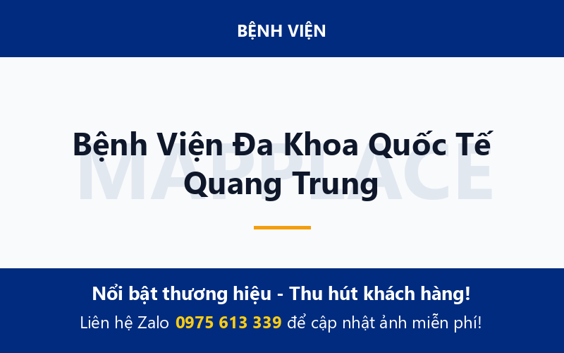 Bệnh Viện Đa Khoa Quốc Tế Quang Trung