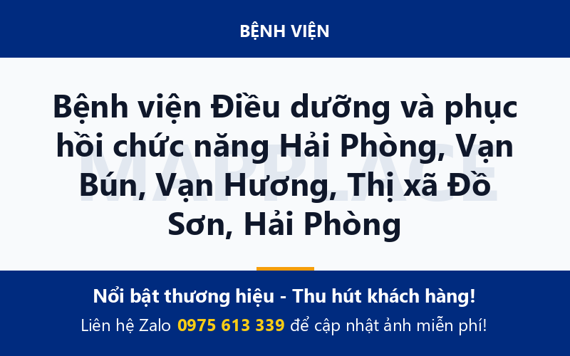 Bệnh viện Điều dưỡng và phục hồi chức năng Hải Phòng, Vạn Bún, Vạn Hương, Thị xã Ðồ Sơn, Hải Phòng