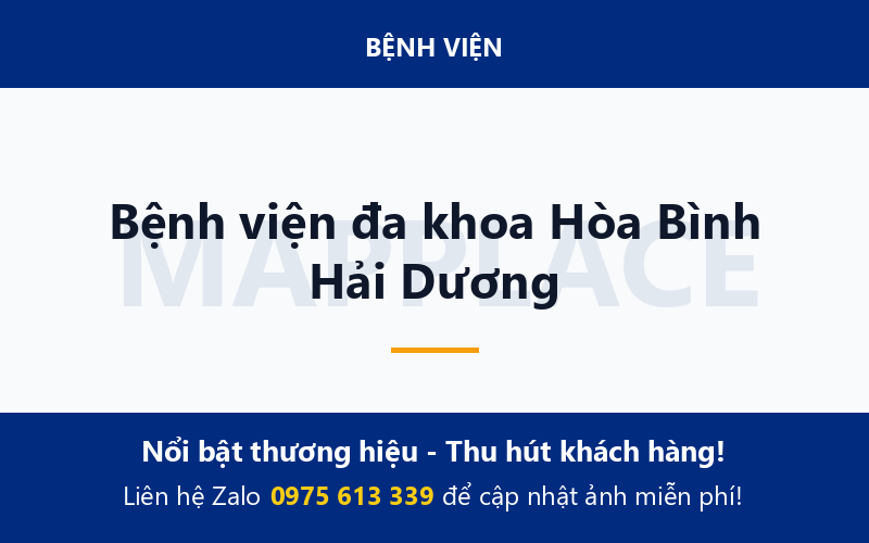 Bệnh viện đa khoa Hòa Bình Hải Dương