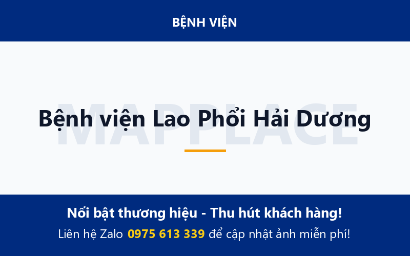 Bệnh viện Lao Phổi Hải Dương