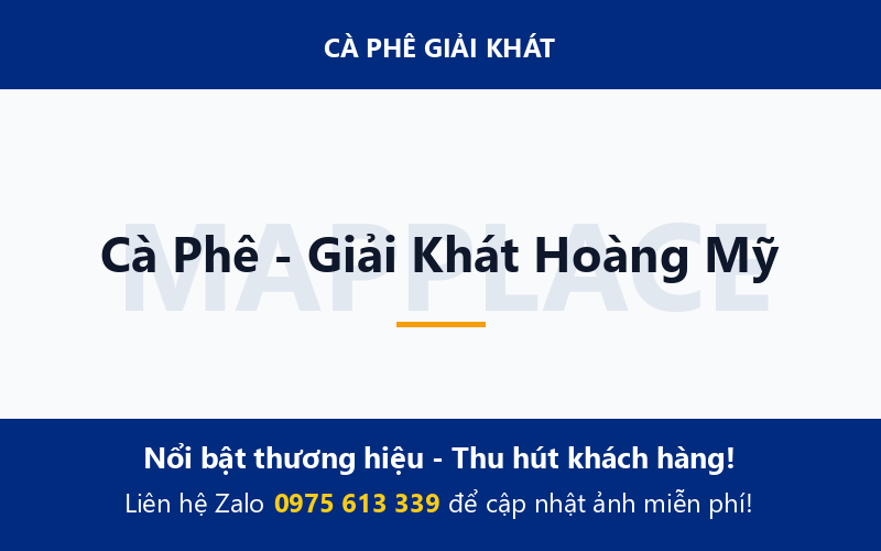 Cà Phê - Giải Khát Hoàng Mỹ