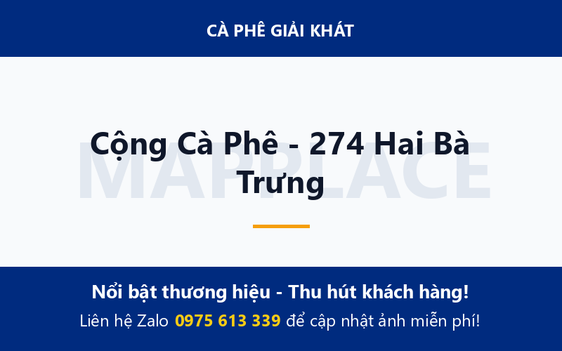 Cộng Cà Phê - 274 Hai Bà Trưng