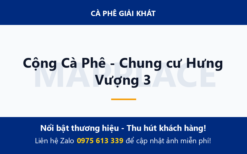 Cộng Cà Phê - Chung cư Hưng Vượng 3