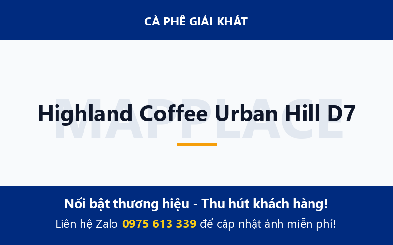 Highland Coffee Urban Hill D7