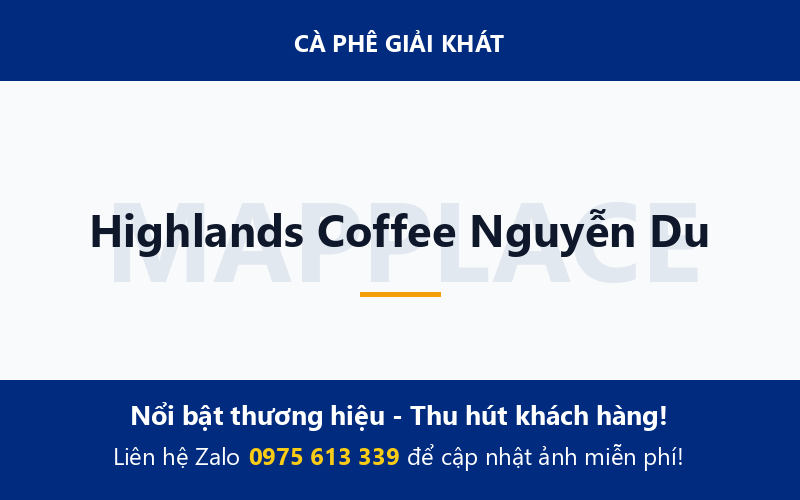 Highlands Coffee Nguyễn Du