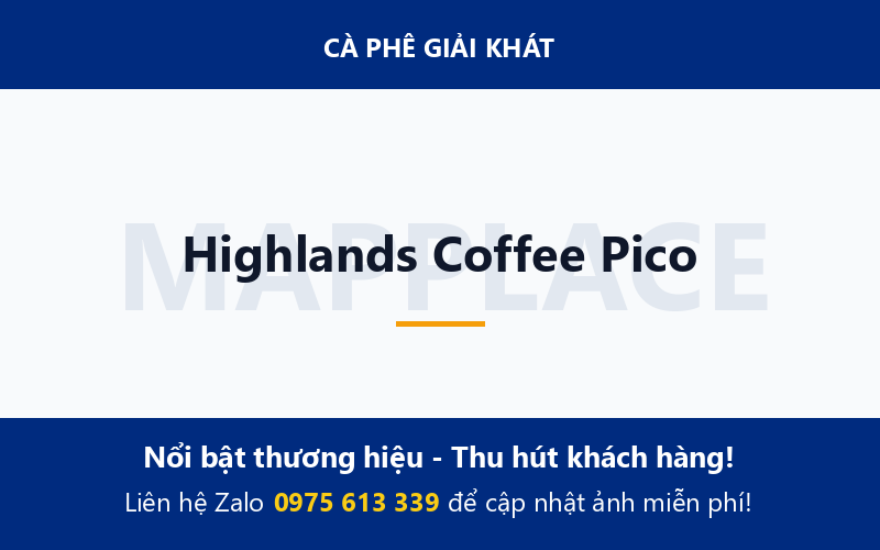 Highlands Coffee Pico