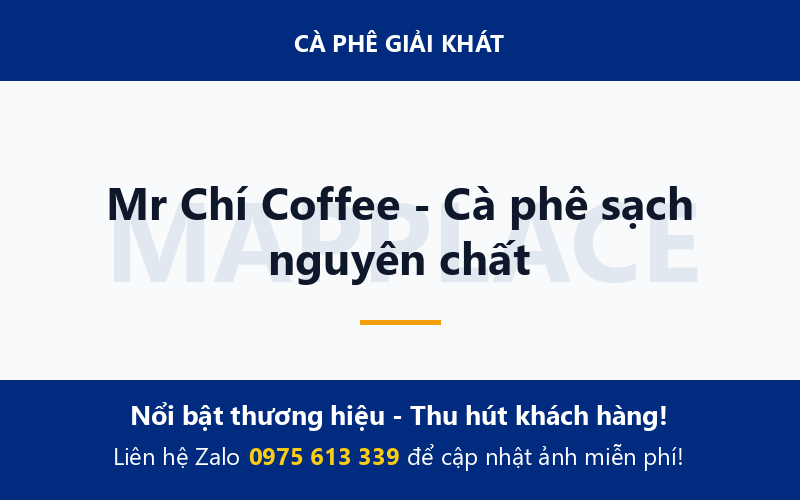 Mr Chí Coffee - Cà phê sạch nguyên chất