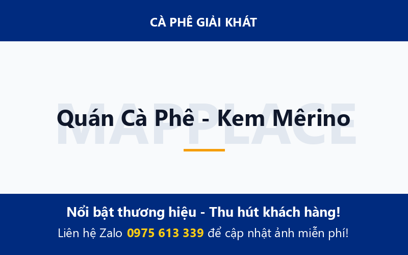 Quán Cà Phê - Kem Mêrino