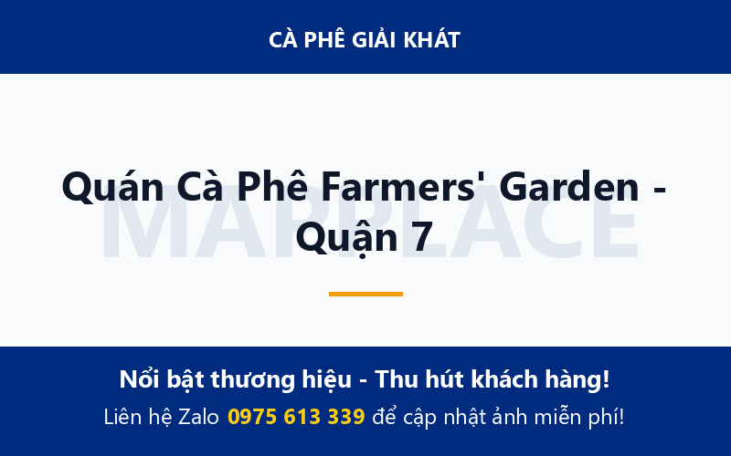 Quán Cà Phê Farmers' Garden - Quận 7