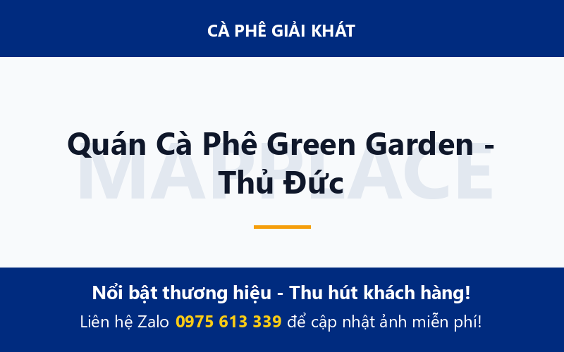 Quán Cà Phê Green Garden - Thủ Đức