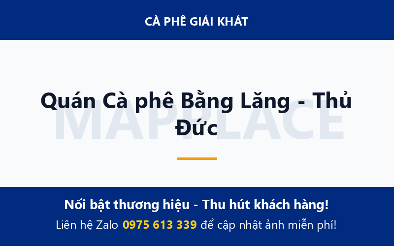 Quán Cà phê Bằng Lăng - Thủ Đức