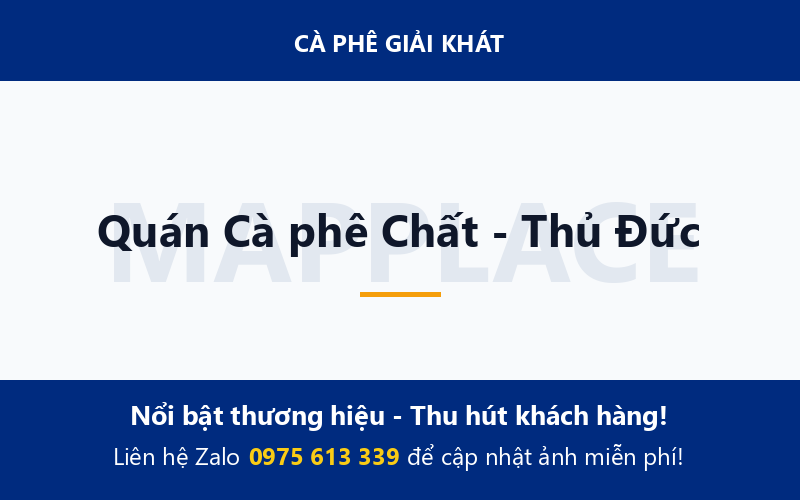 Quán Cà phê Chất - Thủ Đức
