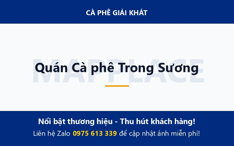 Quán Cà phê Trong Sương