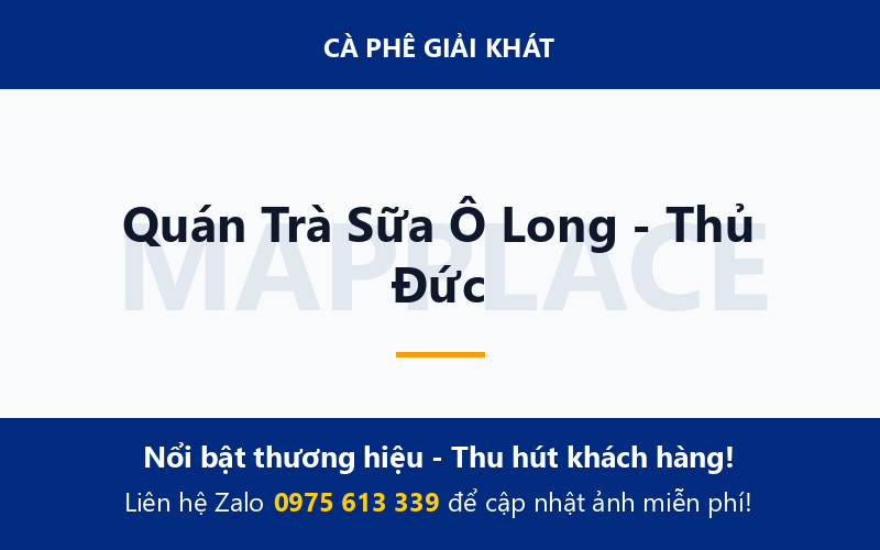 Quán Trà Sữa Ô Long - Thủ Đức