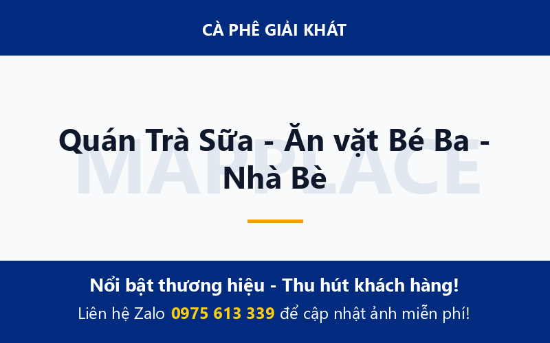 Quán Trà Sữa - Ăn vặt Bé Ba - Nhà Bè
