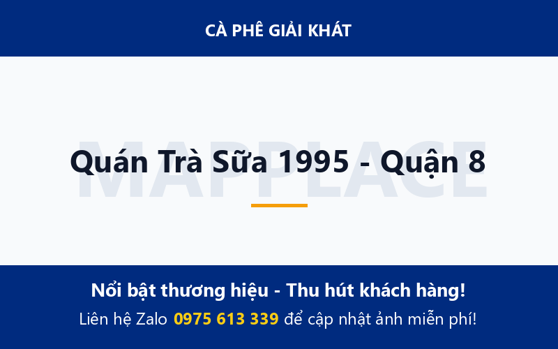 Quán Trà Sữa 1995 - Quận 8