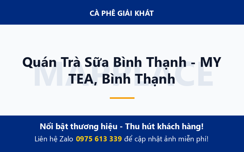 Quán Trà Sữa Bình Thạnh - MY TEA, Bình Thạnh