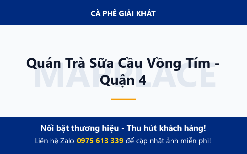 Quán Trà Sữa Cầu Vồng Tím - Quận 4