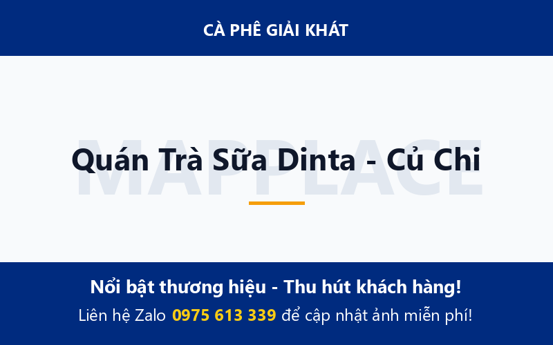 Quán Trà Sữa Dinta - Củ Chi
