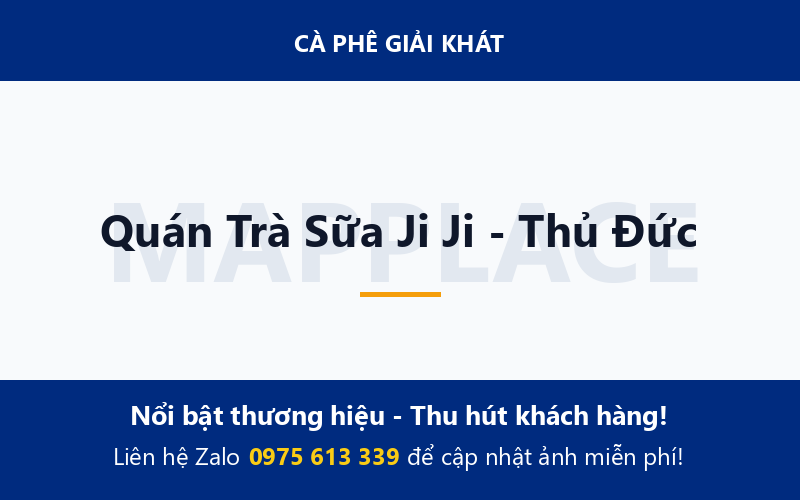Quán Trà Sữa Ji Ji - Thủ Đức