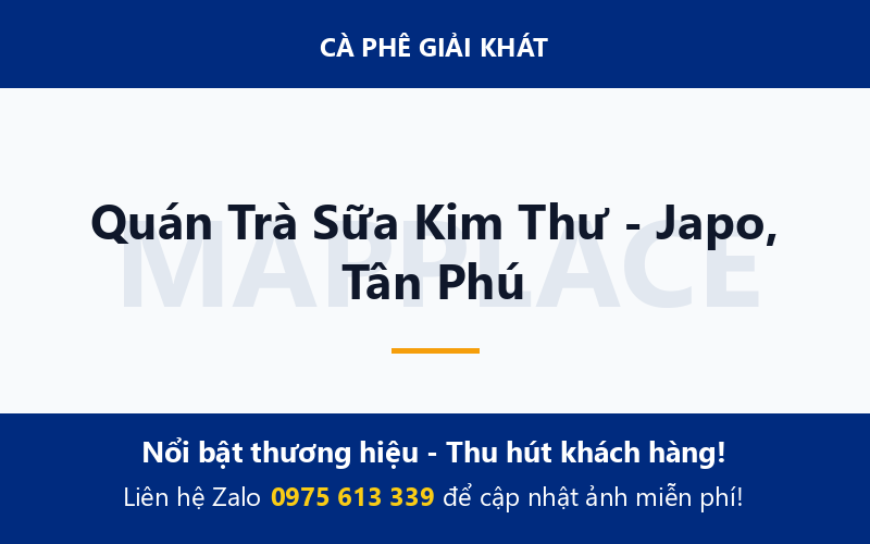 Quán Trà Sữa Kim Thư - Japo, Tân Phú