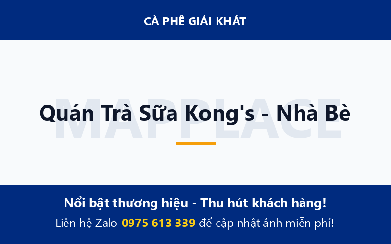 Quán Trà Sữa Kong's - Nhà Bè