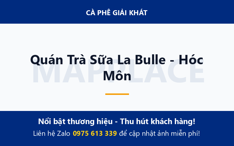 Quán Trà Sữa La Bulle - Hóc Môn