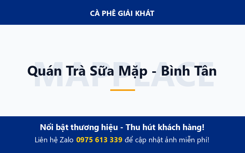 Quán Trà Sữa Mặp - Bình Tân