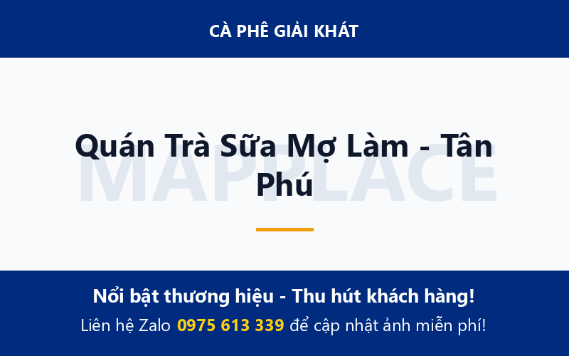 Quán Trà Sữa Mợ Làm - Tân Phú