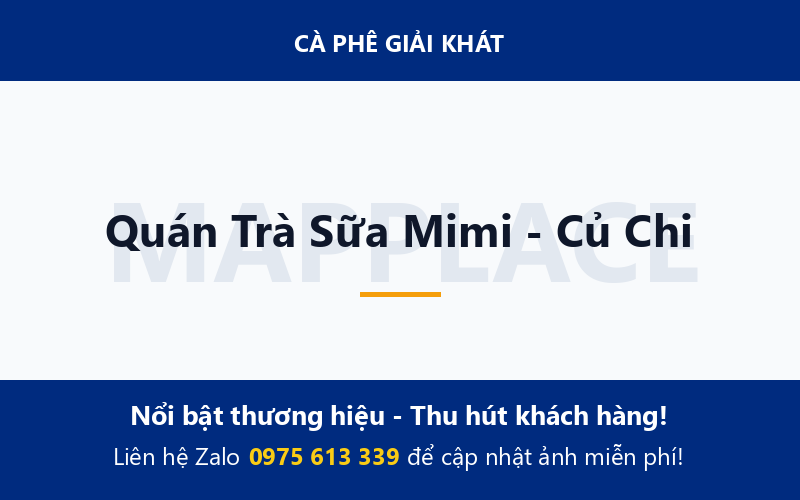 Quán Trà Sữa Mimi - Củ Chi