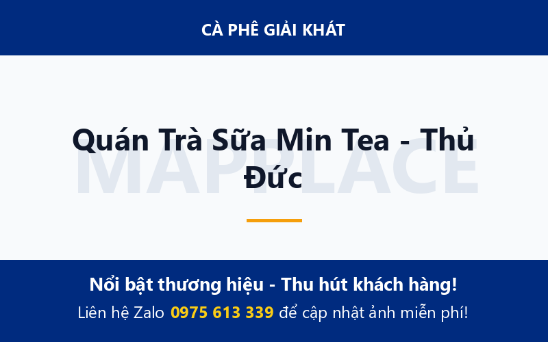 Quán Trà Sữa Min Tea - Thủ Đức