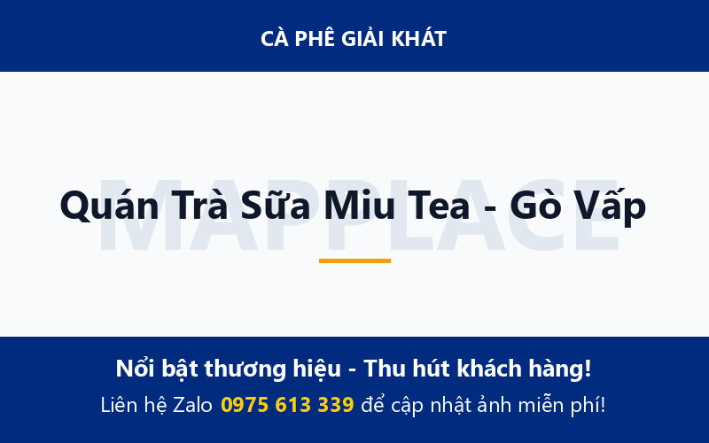 Quán Trà Sữa Miu Tea - Gò Vấp