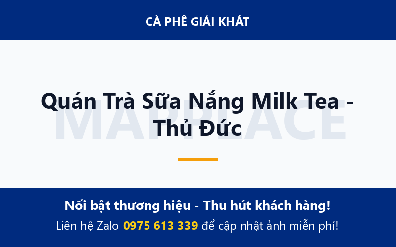Quán Trà Sữa Nắng Milk Tea - Thủ Đức