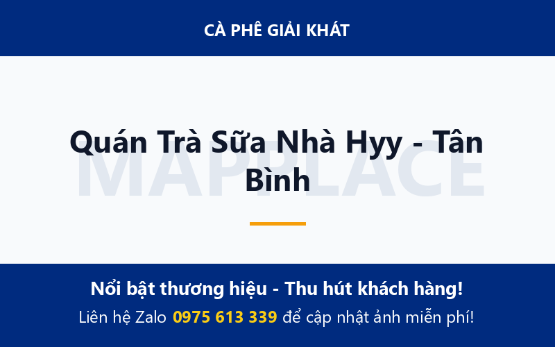 Quán Trà Sữa Nhà Hyy - Tân Bình