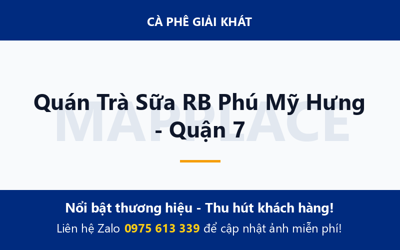 Quán Trà Sữa RB Phú Mỹ Hưng - Quận 7