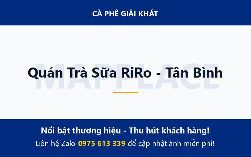 Quán Trà Sữa RiRo - Tân Bình